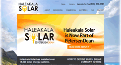 Desktop Screenshot of haleakalasolar.com